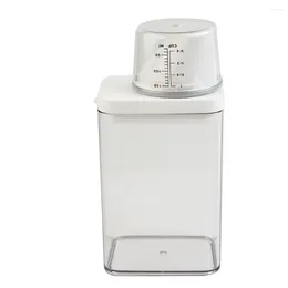 Liquid Soap Dispenser Washing Storage Box Lid White Laundry Plastic Detergents 700ml/1100ml/1500ml/1900ml
