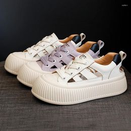 Casual Shoes Hollow Out Women's Vulcanize Lace-up Zapatillas De Mujer Spring Summer Breathable Sneaker Fashion Zapatos