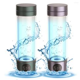 Water Bottles Hydrogen Cup Rechargeable Bottle Set For Home Office Travel 400ml Generator Ionizer Machine Super