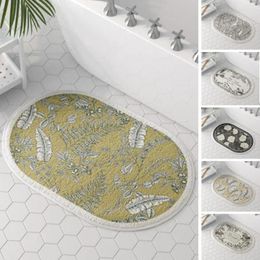 Carpets Beautiful Kitchen Doormat Flower Print Cosy Floor Mat Anti-skid Living Room