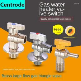 Bathroom Sink Faucets Triangle Valve 1/2IN 3/4IN Copper Ball Core Natural Gas Pipeline Stop Eight-character Large Flow Switch