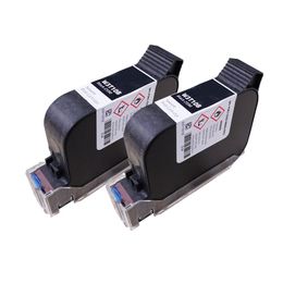 Original Black Fast Dry Hand Printer Solvent Ink Cartridge W3T10B 2590 FOL13B IQ800-N-BL 53S+ 60082A For Online TIJ 2.5 Inkjet Printer