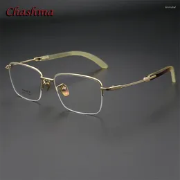 Sunglasses Frames Chashma Top Quality Glasses Frame Men Titanium Light Optical Eyewear Designer Fashion Optic Myopia Degree Prescription