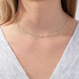 Pendant Necklaces Gold Silver Color Delicate CZ Necklace Silver Gold Color Wedding Engagement Bridal Gift Tennis Cz Station Chain Chocker Jewelry Q240402