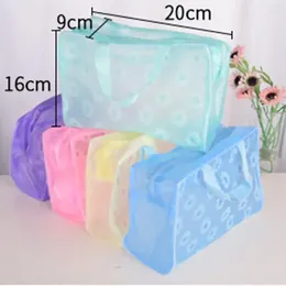 Storage Bags Transparent Waterproof Portable Makeup Bag Toiletry Travel Cosmetic Wash Toothbrush Pouch Organiser 1PC