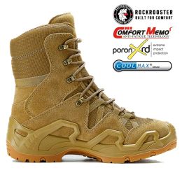 Boots Rockrooster Hiking Shoes Men Male Military Mountian Leather Sneakers Waterproof Hunting Boots Tactical Desert Combat Ankle Boot