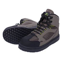 Mens Fishing Wading Boots Breathable Upstream Shoes Outdoor Anti-slip Fly Fishing Waders Rubber Sole Boot 240402