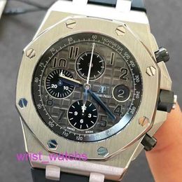 Iconic AP Watch Royal Oak Offshore Series Swiss Mens Automatic Mechanical Watch 42mm Precision Steel Date Display Timing Function Waterproof Night Light