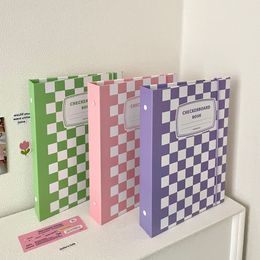 SKYSONIC 2023 New A5 Binder Collect Book Photo Album Agenda Kawaii Gird Cover Postcards Ring Organizer DIY Refills Suppliers