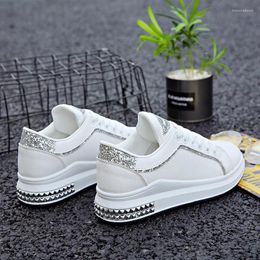 Walking Shoes Spring Women Lips The Increased 4.5 Cm Female White Platform Sneakers Brand Basket Femme 2024