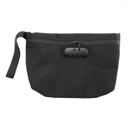 Storage Bags Money Bag With Lock 11X7.5in Pouch For Travel Durable Smell Proof Zipper Cash Bank Deposits