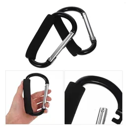 Stroller Parts 2 Pcs Cart Hook Coat Hangers Practical Convenient Shopping Bag Carabiners Baby Hooks For Aluminium Alloy