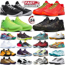 6 Mamba Basketbol Ayakkabıları Protro Mambacita Grinch Pink 5 Alternatif Bruce Lee Del Sol Büyük Sahne Kara Şövalye Laker Tasarımcı Erkek Açık Spor Eğitmenleri Sneakers