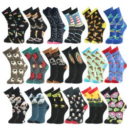 COSPLACOOL Hot Sale New Product High Quality Classic Creative Animal Food Pattern Men Socks Hip Hop Calcetines Hombre Sox Sokken