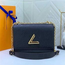 Twist Denim Epi Leather Designer Bag Women Shoulder Bags Flap Chain Handbags Woman Crossbody Lady Pochette Tote Handbags