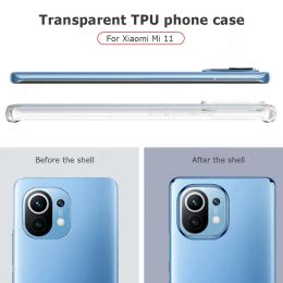 Transparent Silicone Case For Xiaomi 13 Lite Ultra 11T Pro Mi 11 Lite 5G NE 10T Clear Soft Cover For Poco F5 Pro M3 Pro 5G Case