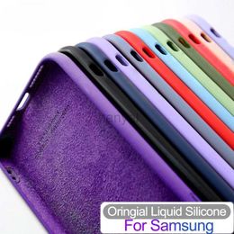 Cell Phone Cases S 24 23 22 21 20 10 Liquid Silicon Case For Samsung Galaxy S24 S23 Ultra S22 S21 S20 FE S10 Plus Soft Shockproof Cover 2442