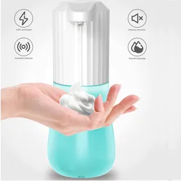 Liquid Soap Dispenser 600ml Touchless Automatic Sensor Dispensers Foam Spray Bathroom Smart With USB Charging White Hand Washer