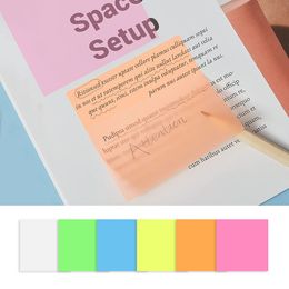 250PCS Waterproof Transparent Sticky Notes Memo Pad 50 Sheets Stickers Daily To Do List Note Paper for Student Office Stationery
