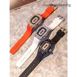 Men's Swiss Luxury Watches Richadmills Automatic Movement Watches Interest Light Womens with Diamonds Top Designer Waterproof 682G