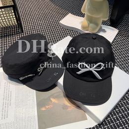 Luxury Caps Designer Bowknot Hat For Women Navy Duck Tongue Hat Summer Outdoor Sun Hat Korean Version Hat Travel Cap