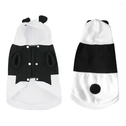 Dog Apparel Panda Pet Clothes Black White Blouse Autumn Winter Transformation Outfit Shaped Costume