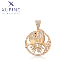 Pendant Necklaces Xuping Jewellery Arrival Animal Bird Copper Alloy Big Necklace Of Gold Colour Women Exquisite Gift X000783612