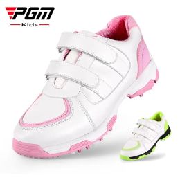 Shoe PGM Children Golf Shoes Girls Boys Antiskid Breathable and waterproof Outdoor Kids Sneakers Sports Shoes XZ065