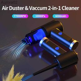 Vacuum Cleaners Computer Cleaner Compressed Air DusterCar Vacuum Keyboard Cleaner Air Spray 2 in 1Dust Cleaning Mud For Home Air Blow Gun yq240402