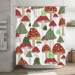 Shower Curtains Frogs In A Mushroom Forest Curtain 72x72in With Hooks Personalised Pattern Bathroom Decor