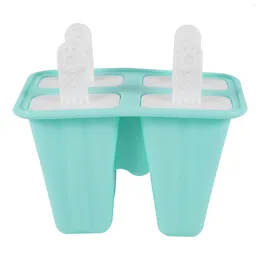 Baking Moulds Popsicle Moulds 4 Pieces Silicone Ice Bpa Free Mould Reusable Easy Release Maker