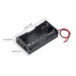 Battery Storage Box Case Container Holder Leads DIY AA Battery Holder LR6 with 1X 2X 3X 4X Multi Purposes +Lead Cables