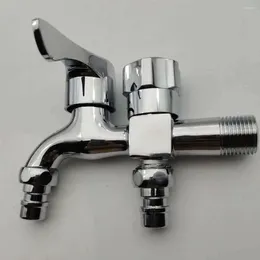Bathroom Sink Faucets Single Handler Two Hole Cold Water Tap Fast On Faucet 1 In 2 Out Bibcock