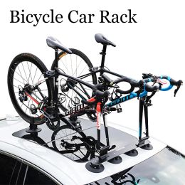 Accessories ROCKBROS Bike Bicycle Rack Suction RoofTop Bike Car Racks Carrier Quick Instal Bike Roof Rack MTB Mountain Road Bike Accessory