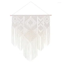 Tapestries Macrame Wall Dropping Tapestry Home Decorative Curtain Hand Woven Bohemian Yarn Cotton For Bedroom Living Room Tools