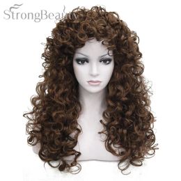 Wigs Strong Beauty Synthetic Hair Long Curly Blonde Brown Black Wigs Cosplay Wigs For Woman