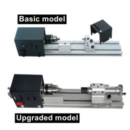 Upgraded 12-24V Mini Lathe Beads Polisher Machine Diy CNC Machining for Table Woodworking Wood DIY Tool Lathe Standard Set 96W