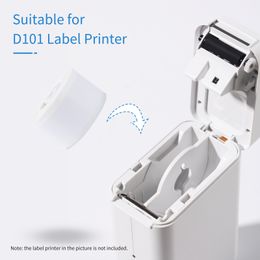 Thermal Cable Label Paper for D101 Label Printer Barcode Price Size Name Blank Labels Waterproof Tear Resistant 25x60mm