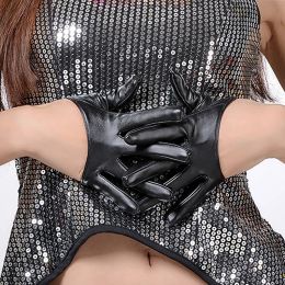 Half Palm Gloves Women PU Casual Sexy Mittens Faux Leather Gloves Party Show Short Full Finger Protector New Fashion