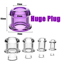 Toys Hollow Anal Plug with Matched Stopper Enema Anal Expander Butt Plug Peep Vagina and Anus Dilation Bdsm Sex Toys