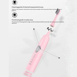 Sonic Electric Toothbrush USB Retractable Smart Timer Tooth Brush IPX7 Waterproof Teeth Whitening Ultrasonic Brushes J284