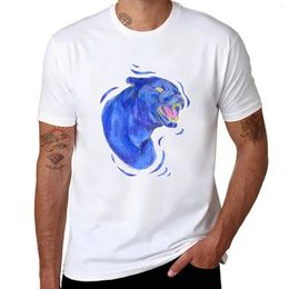 Men's Polos Blue Leopard T-Shirt Anime Boys Whites Edition Customs Design Your Own Mens White T Shirts
