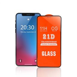 Vollkleber 11H OG gehärtetes Glas 21D Glas Displayschutzfolie für Infinix Hot 8 10 9 30 20 11 12