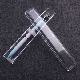 Spot wholesale rectangular plastic pen box multifunctional gift box transparent acrylic pen box printing logo