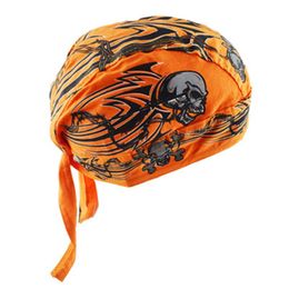Unisex Motorcycle Biker Skull Cap Beanie Hip Hop Dance Butterfly Print Bandana Hat Helmet Liner Head Wrap Adjusted Pirate Scarf