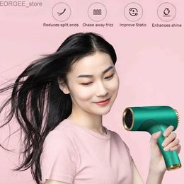 Electric Hair Dryer 500W portable hair dryer 2600mah cold air cordless rectangular hair dryer USB charging power supply 2-speed travel family dormitory Y240402