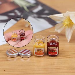 1/2/3pcs 1:12 Dollhouse Miniature Food Mini Strawberry Sauce Jam Honey Food For Doll Kitchen Toy Accessories