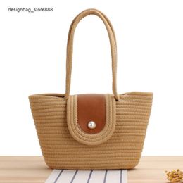 Dinner Package New Wholesale Retail Vacation Style Large Capacity Woven Portable Basket Bag Cotton Rope Beach