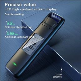 Non-Contact Alcohol Tester with Digital Display Screen USB Rechargeable Breathalyser Analyzer High Accuracy Breathalyser
