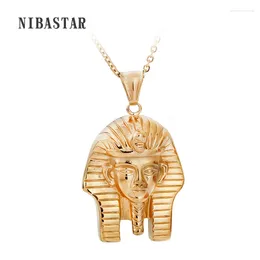 Pendant Necklaces Fashion Stainless Steel Egyptian Figure Necklace Vintage Mask For Men Women Punk Jewellery